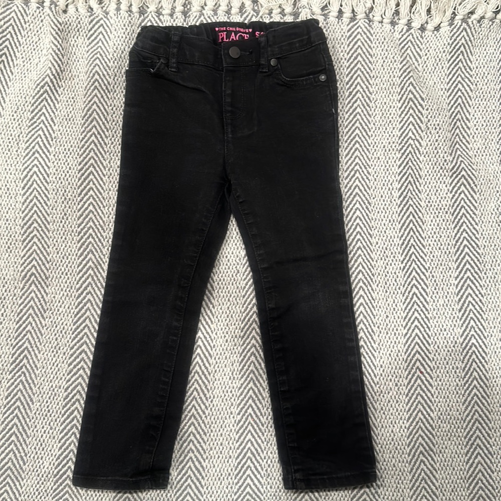 Children’s place black skinny stretchy waist jeans pants